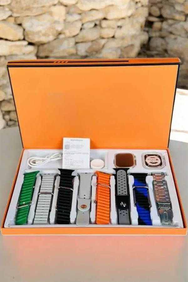 Akıllı Saat 7 Farklı Kordonlu Arama Cevaplayan Bildirim GPS Özelliği