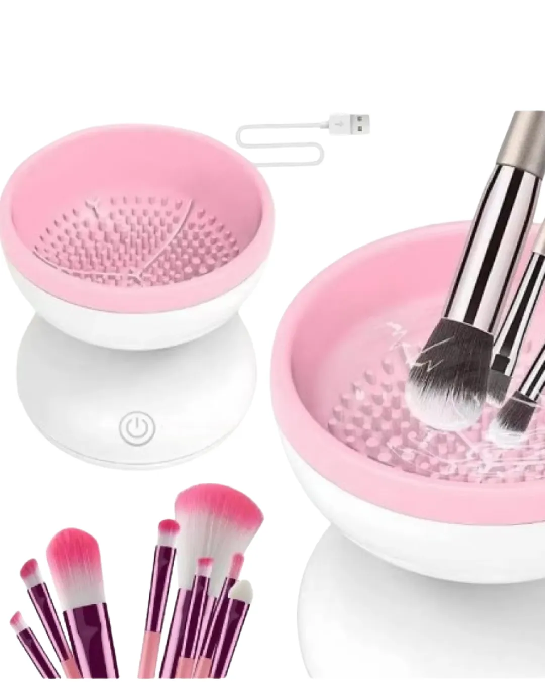 USB Çalışan Otomatik Kozmetik Fırça Temizleme Makinesi