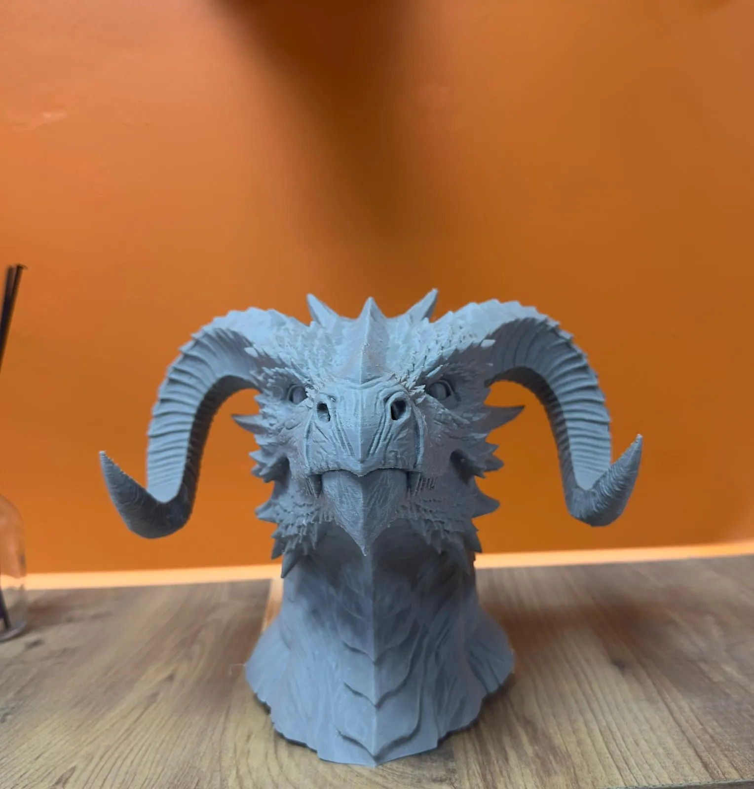 Asılabilir / Masaüstü Ejderha Modeli 3D Dekoratif Heykel 22x17 cm