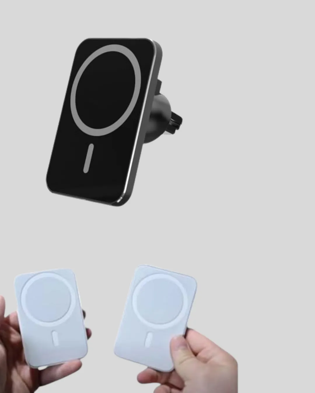 Şık Tasarımlı MagSafe Araç Telefon Tutucu Type-C Girişli