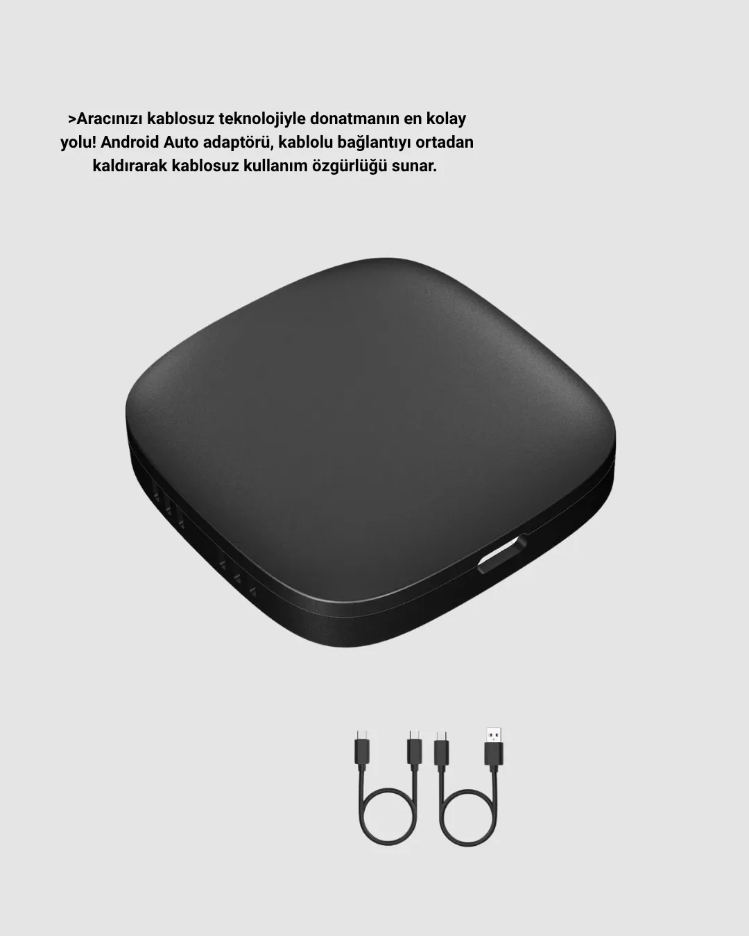 Android Auto Kablosuz Bağlantı Adaptörü 5.8GHz Hızlı WiFi ve Kompakt Tasarımlı