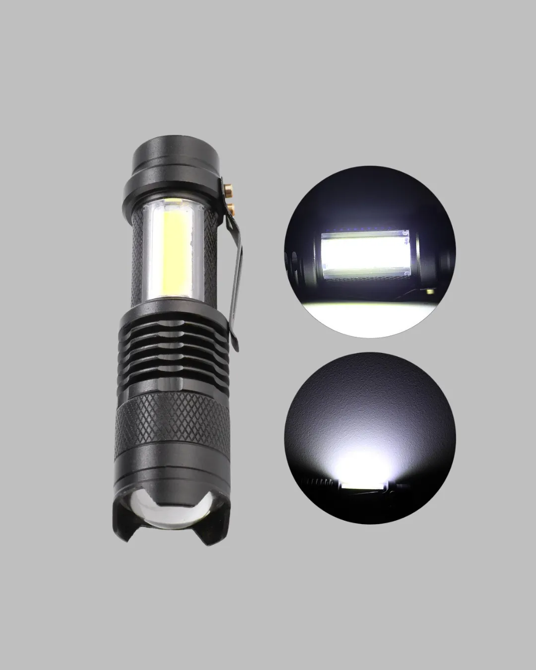 4 Modlu USB Şarjlı LED El Feneri Kamp ve Outdoor