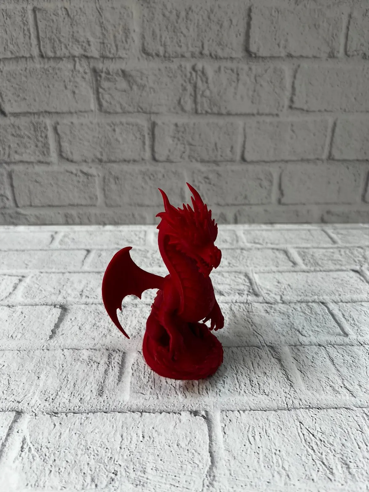 Kırmızı Ejderha Biblo 12 cm Dekoratif Fantastik Obje Hediyelik Süs Eşyası