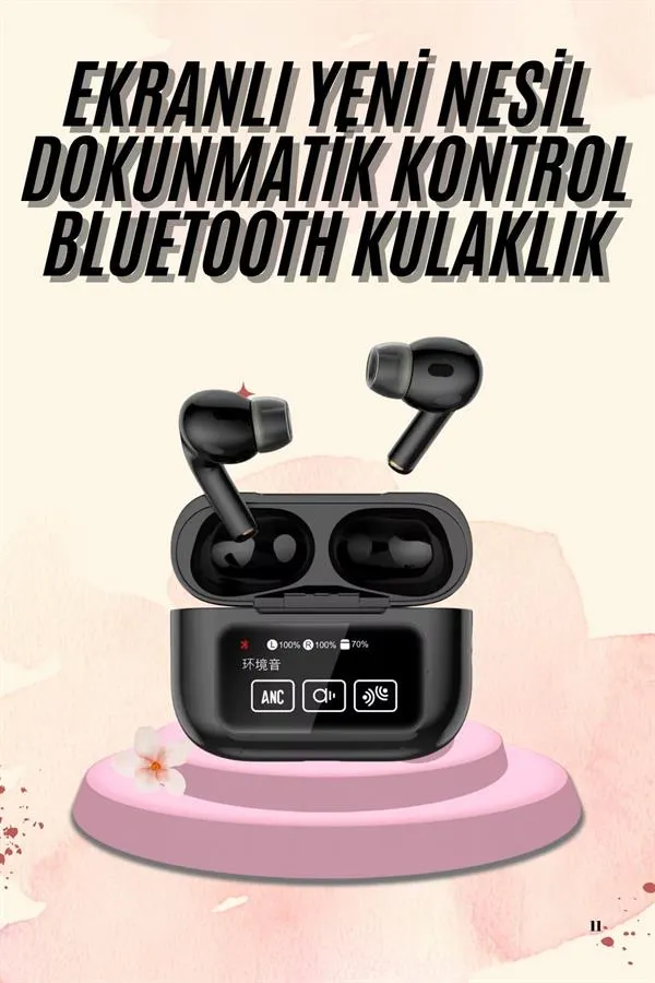 Yeni Nesil Pro Ekranlı Bluetooth Kulaklık 5.0 Bluetooth