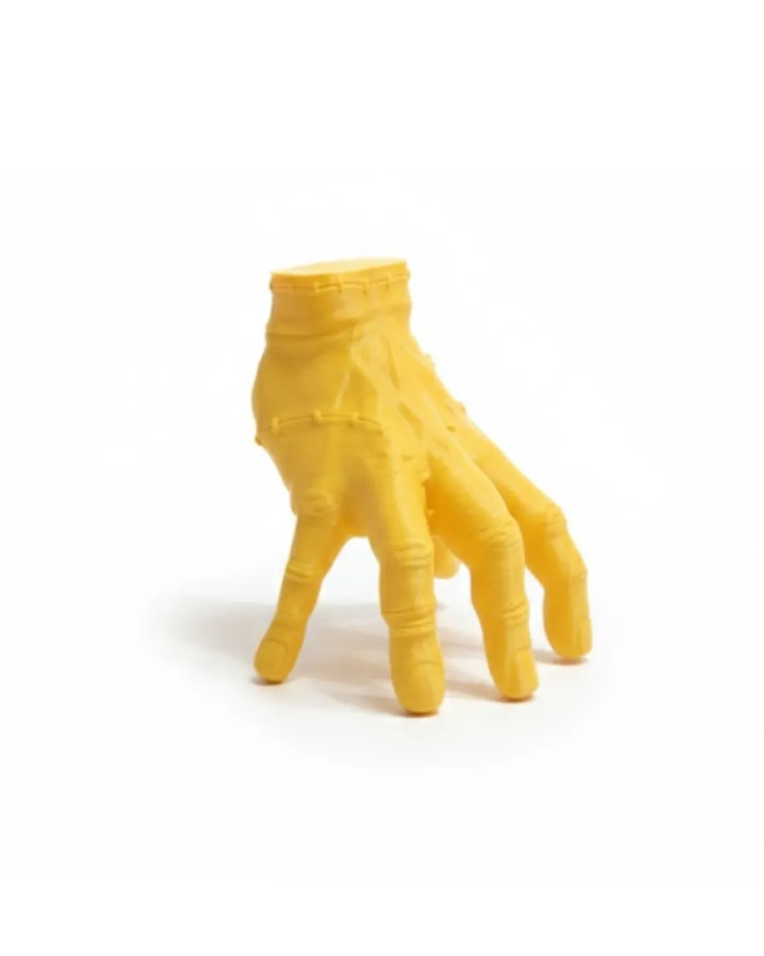 3D Sarı El Dekoratif Biblo 17x16 cm Modern Ev Aksesuarı