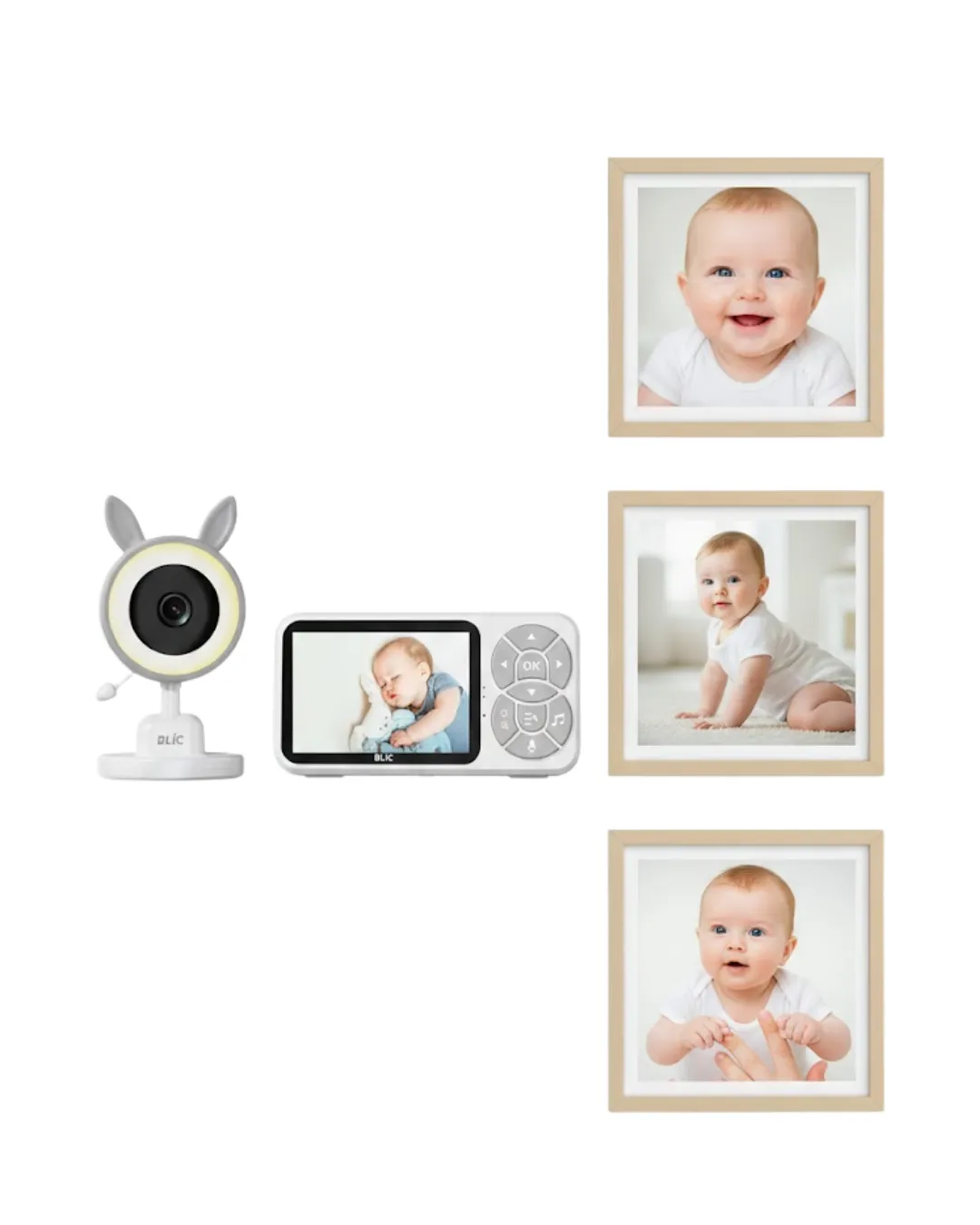 Gece Görüşlü Bebek Telsizi Besleme Hatırlatıcılı LCD Ekran