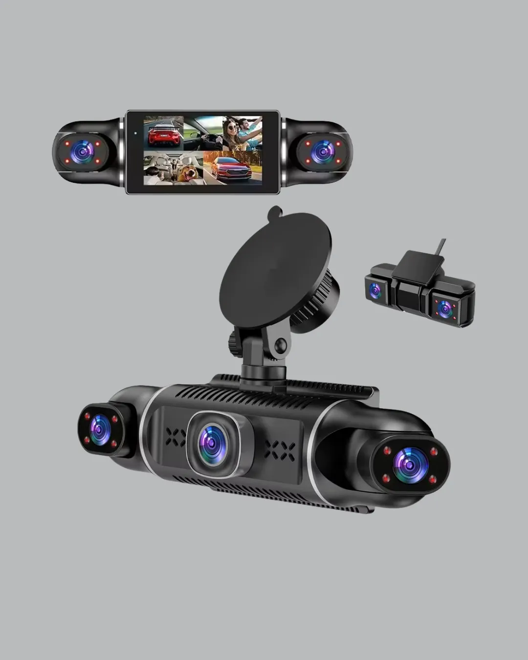 4 Kameralı Araç Kayıt Cihazı Full HD Park İzleme Gece Görüş