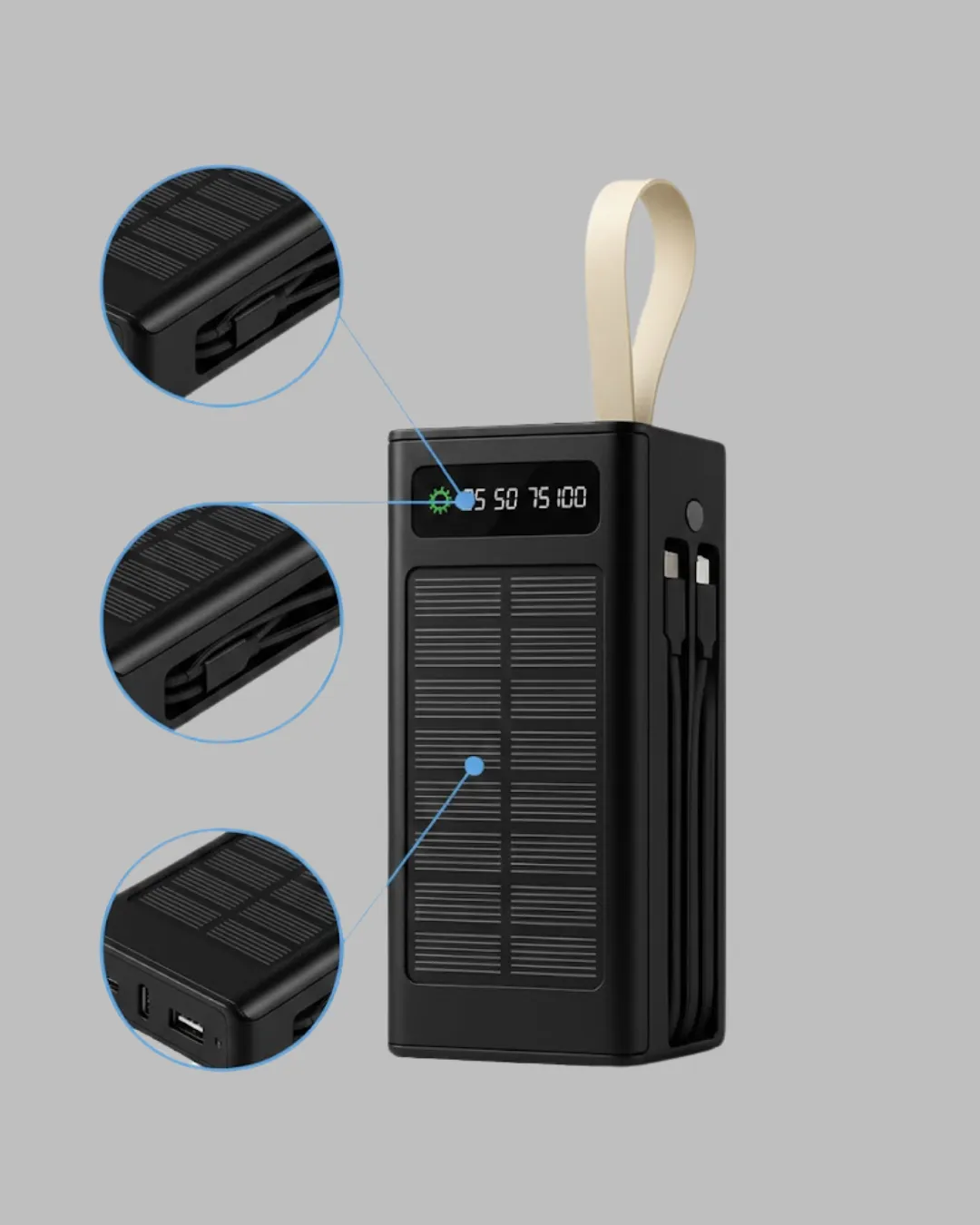 50.000 Powerbank güneş enerjili