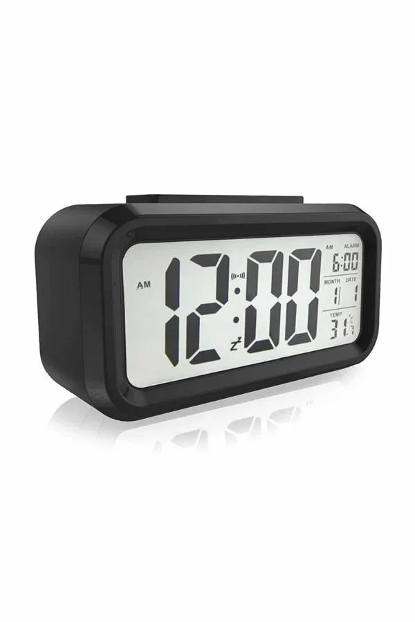 Dijital Masa Saati Takvim Çalar Saat Alarmlı Işıklı Led Ekran Pilli