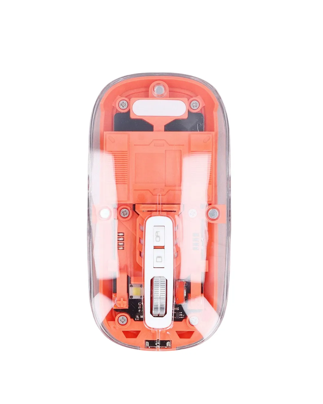 Sessiz Tıklamalı Şeffaf Mouse Bluetooth ve USB Uyumlu