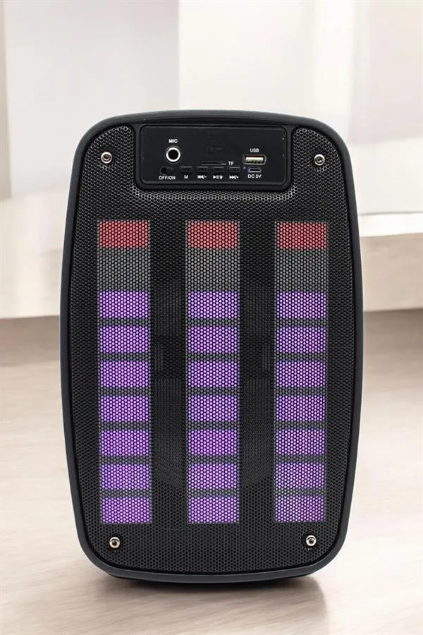 Bluetooth  Hoparlör Mikrofonlu Speaker Taşınabilir Şarjlı