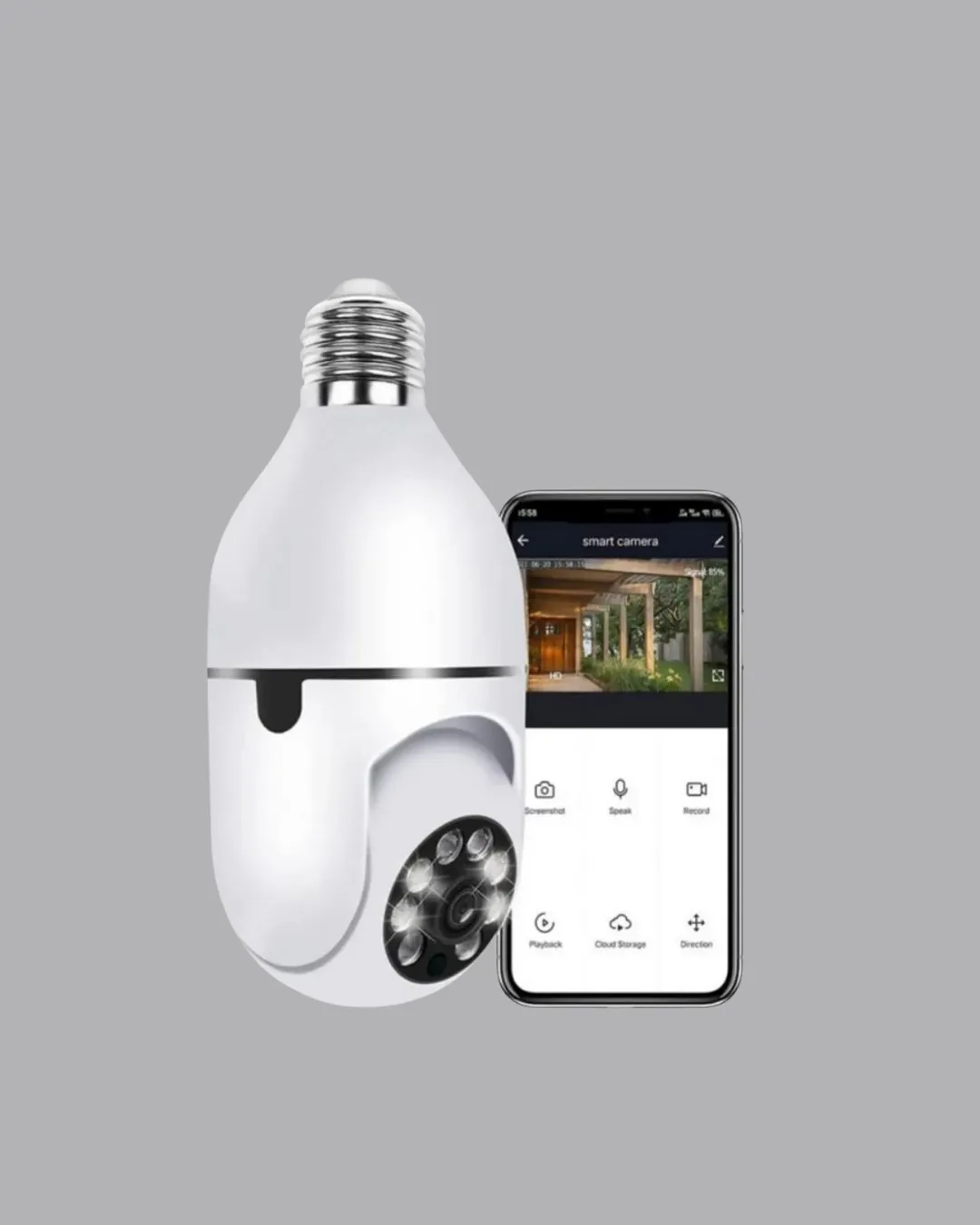 Akıllı Duy Kamera 360 Derece Dönebilir ve PTZ Teknolojili