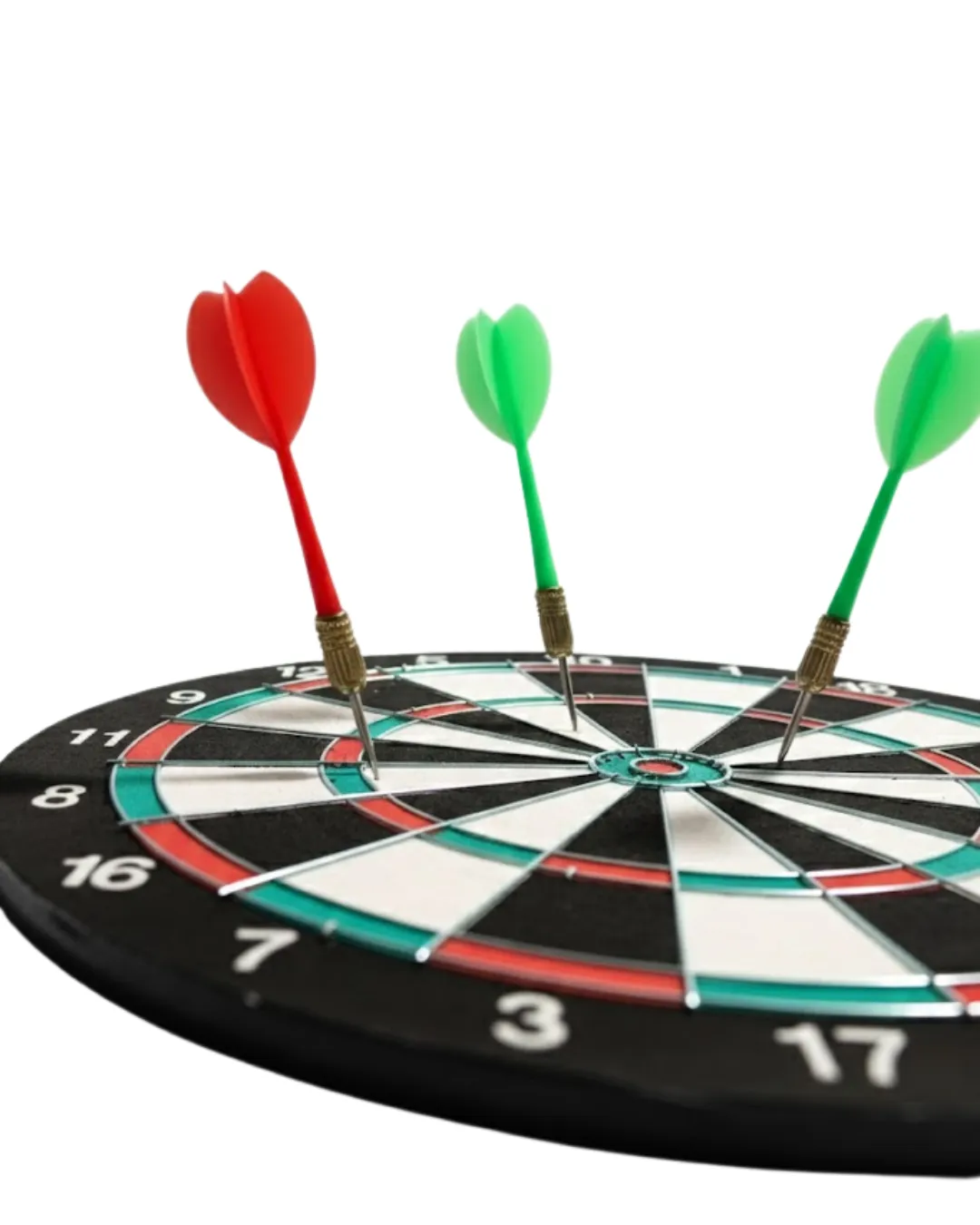 Ev ve Oyun Alanları İçin 15 İnç Dart Tahtası 4 Dart Oku Dahil