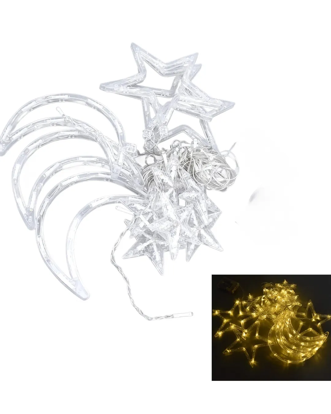 Ramazan Dekorasyon İçin Büyük Ay Yıldız Led Işık