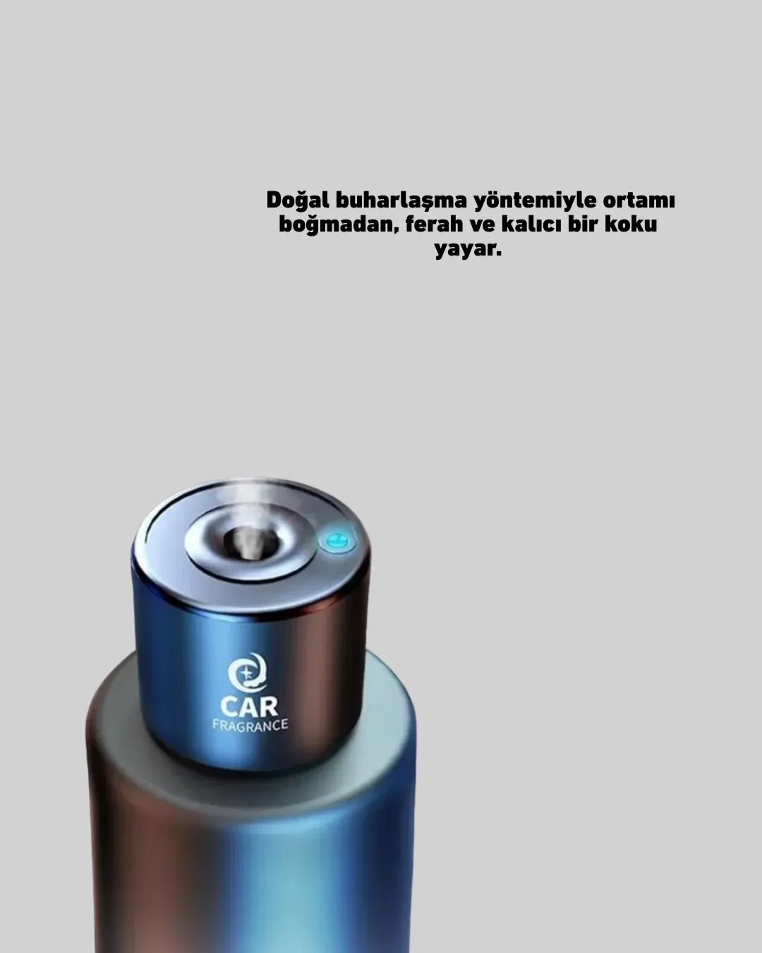 Doğal Difüzyonlu Şarjlı Oto Kokusu Cam Gövdeli