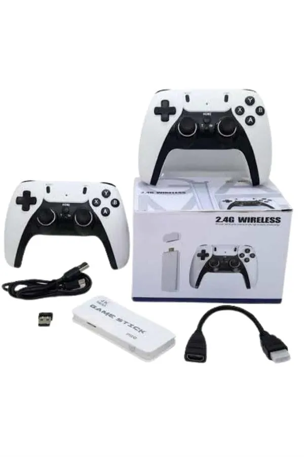 3D 4K 2000 Oyunlu Game Stick Oyun Konsolu Çift Konsol