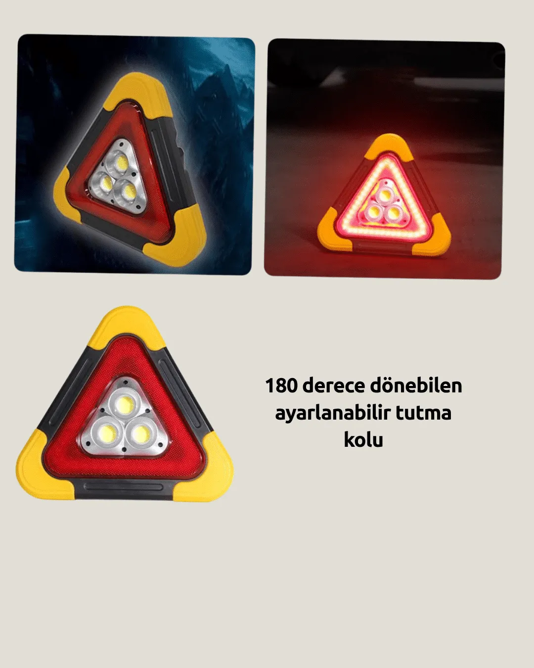 USB Şarjlı Çok Modlu Acil Durum Feneri