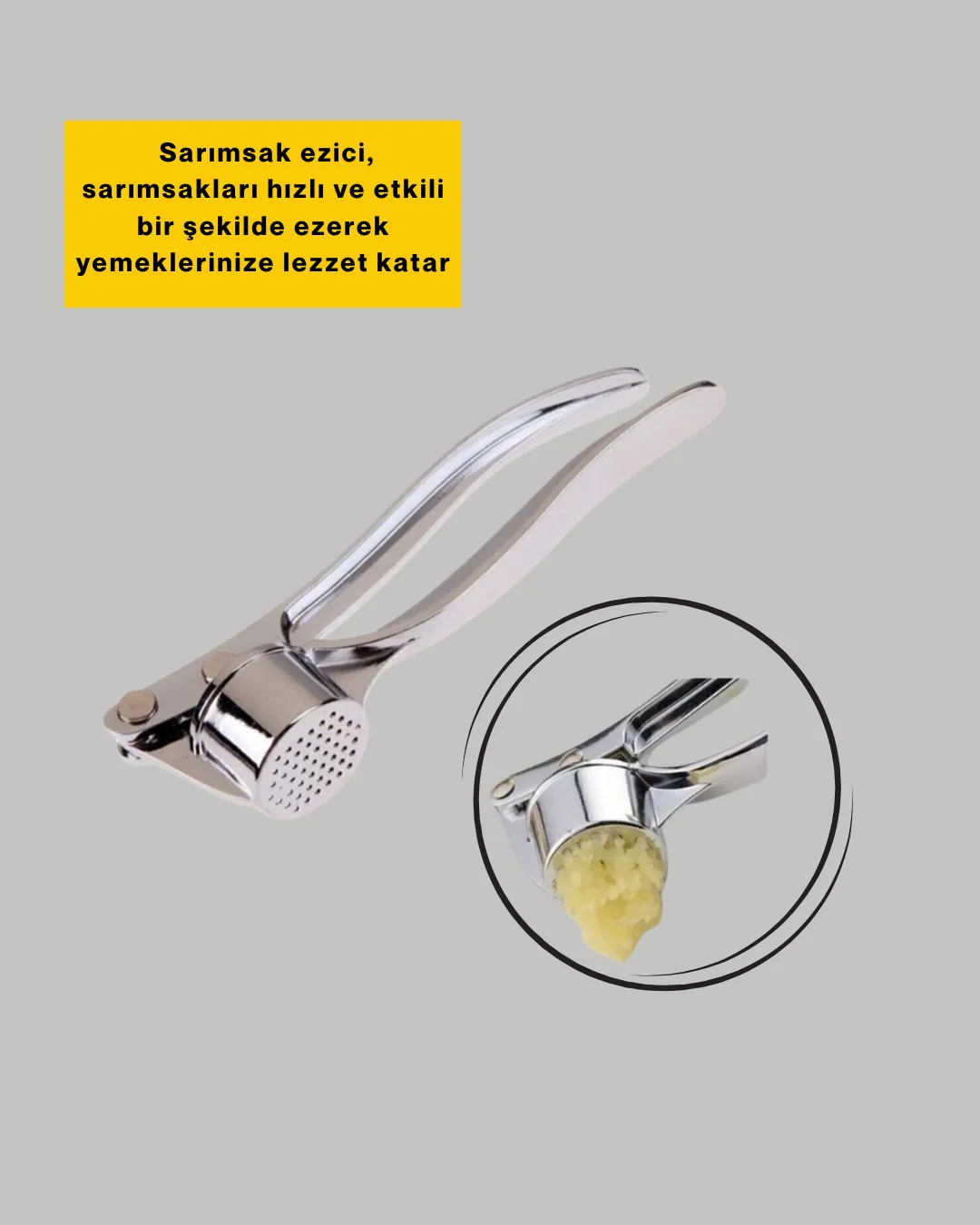 Metal Sarımsak Ezici