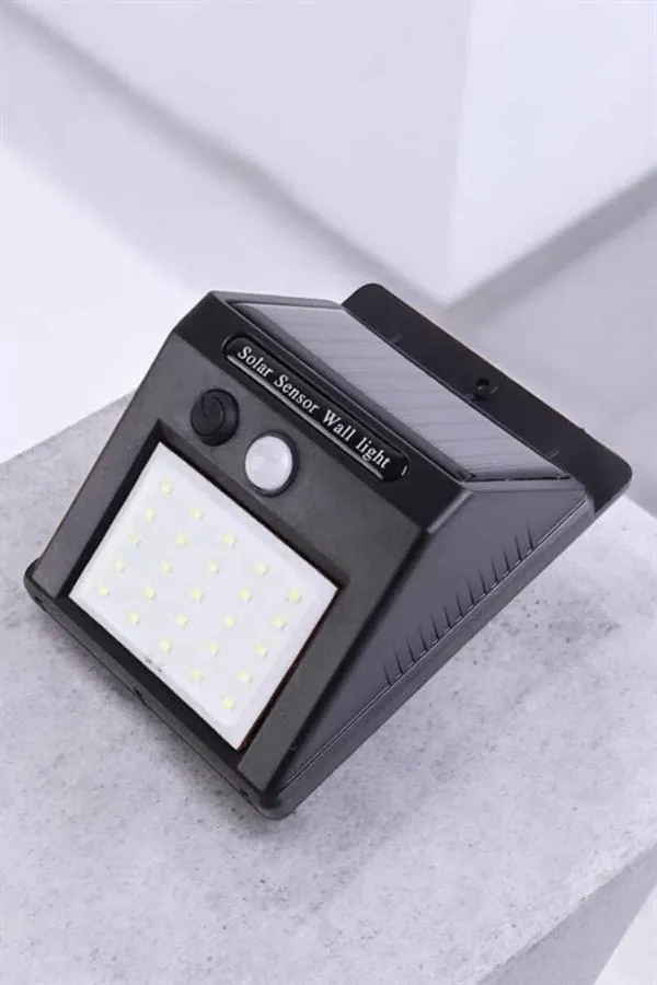 Güneş Enerjili Bahçe Lambası Solar Gece Aydınlatma Sensörlü Lamba