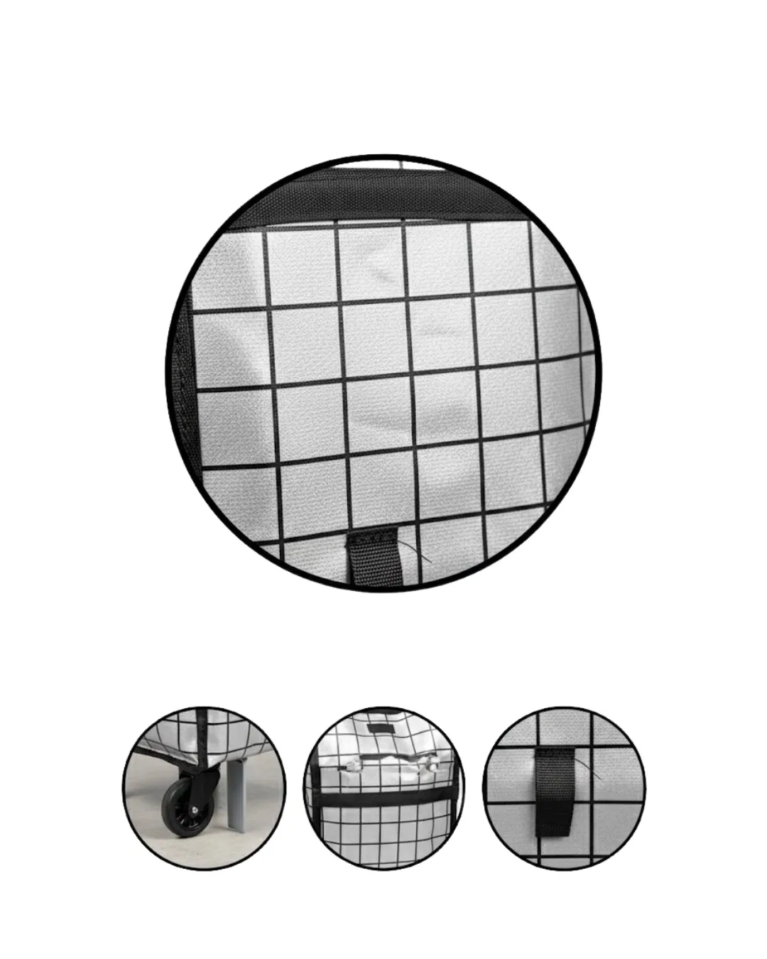 Katlanabilir Yapılı Çok Amaçlı Tekerlekli Alışveriş Çantası