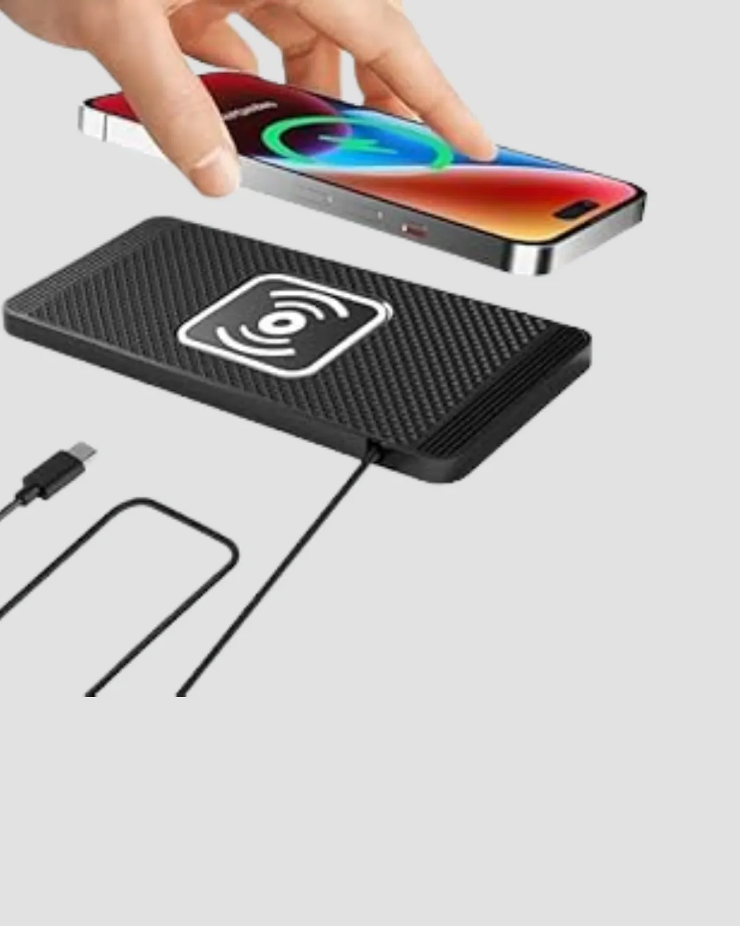 15W Manyetik Kablosuz Şarj Pedi Araç Masa Kullanımına Uygun Qi Şarj Cihazı