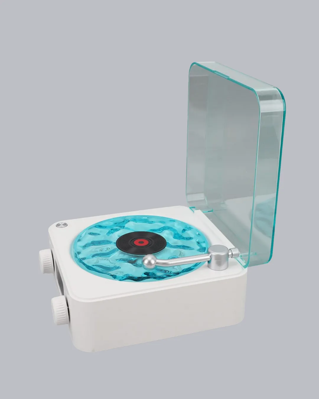 Bluetooth Hoparlörlü Gece Lambası Dijital Saat Ekranlı Su Dalgası Efektli Dekoratif