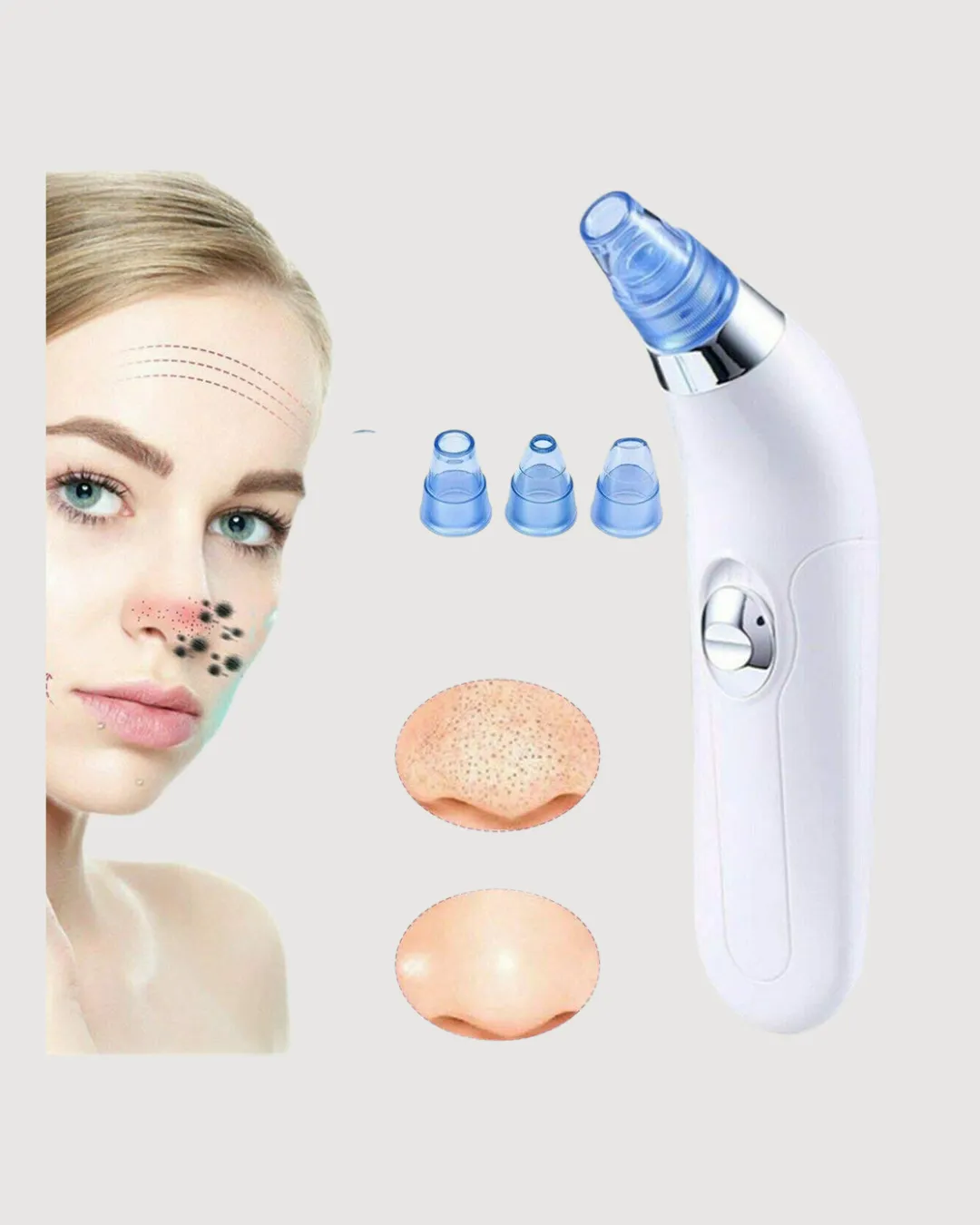 Vakum Teknolojili Siyah Nokta Temizleyici Cihaz – 4 Farklı Başlık ve Derinlemesine Gözenek Temizliği