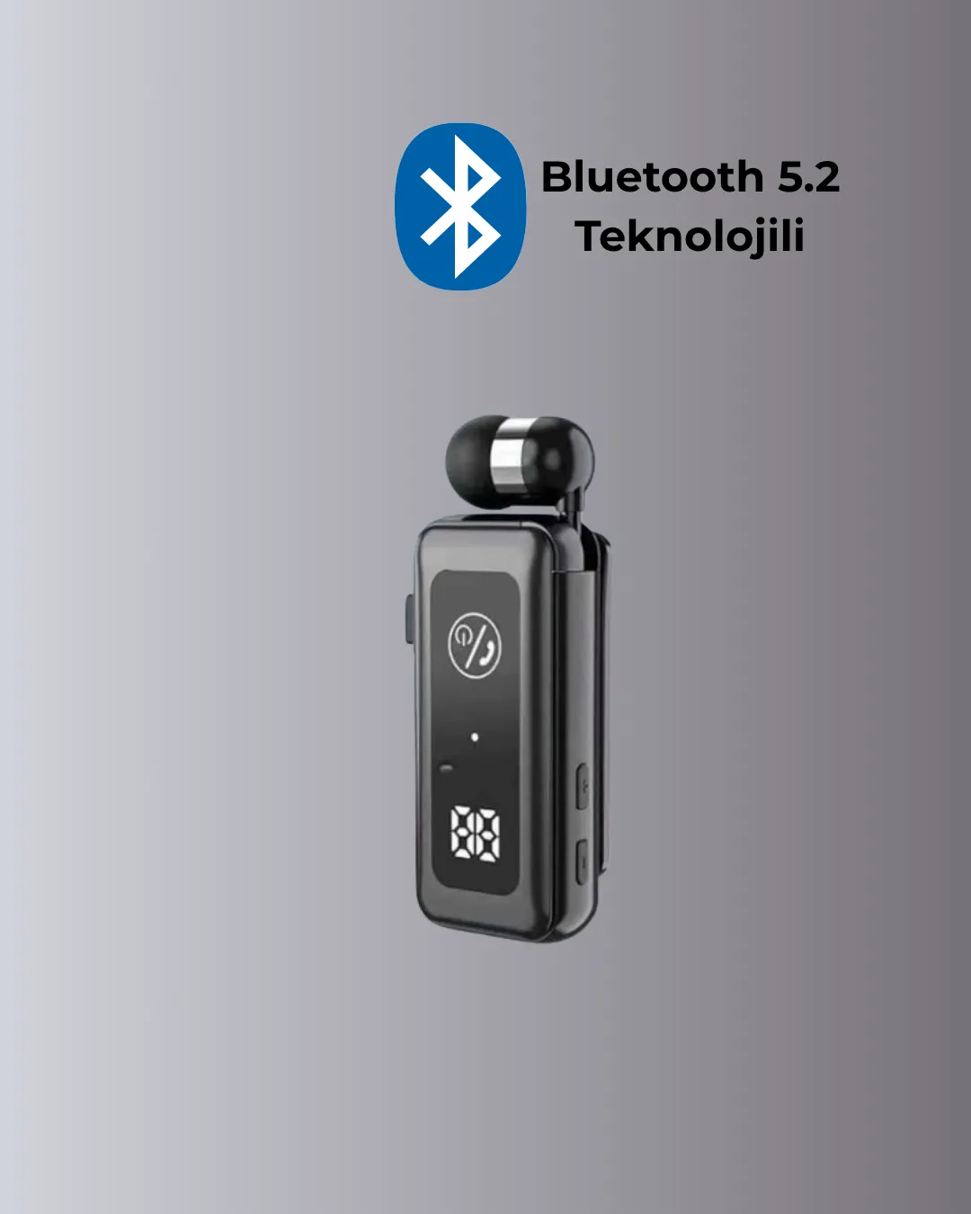 MikroSD Kartlı, Titreşimli Uyarılı Bluetooth 5.2 Kulaklık