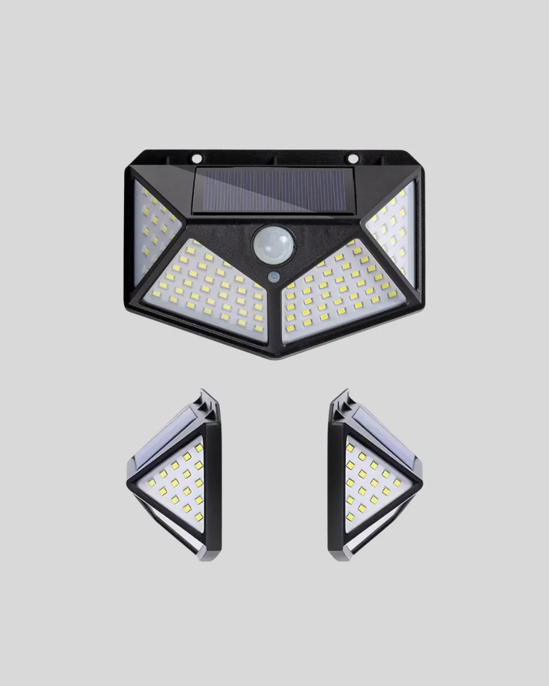 Güneş Enerjili Aydınlatma 100 LED Sensörlü Solar Dış Mekan Lamba