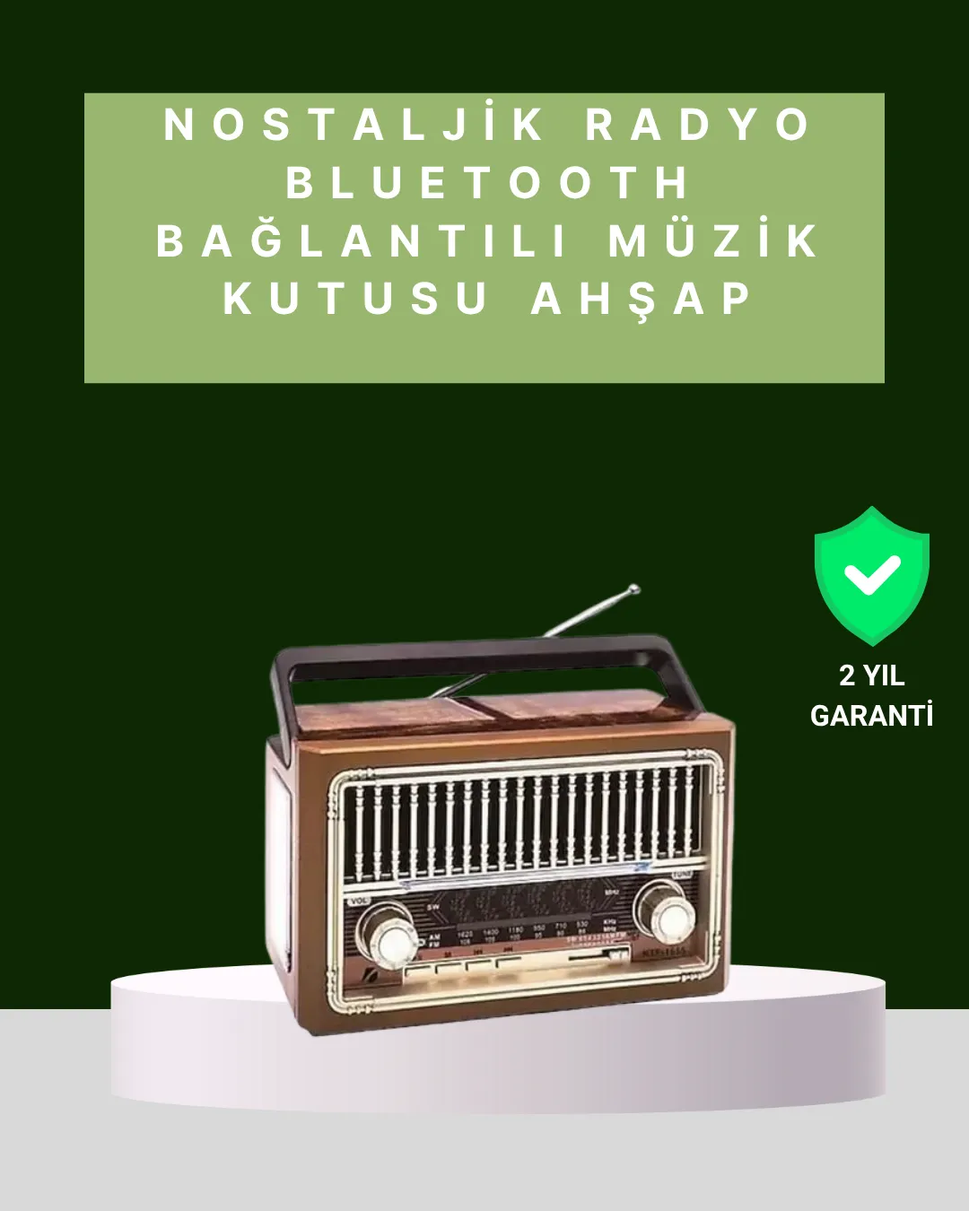 Kablosuz Bluetooth Hoparlör ve FM Radyo