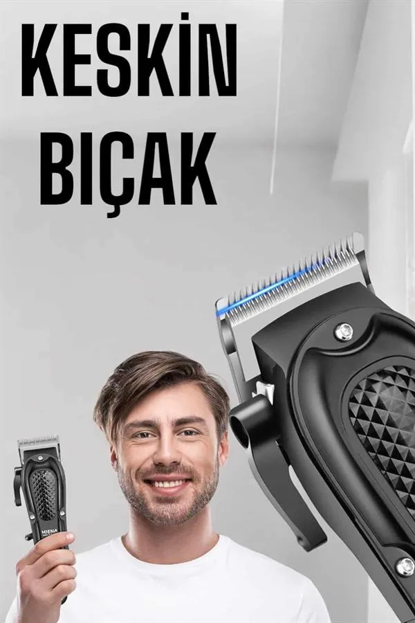 Sıfır Tıraş Makinesi Dijital Göstergeli Paslanmaz Çelik Bıçaklı Taşınabilir