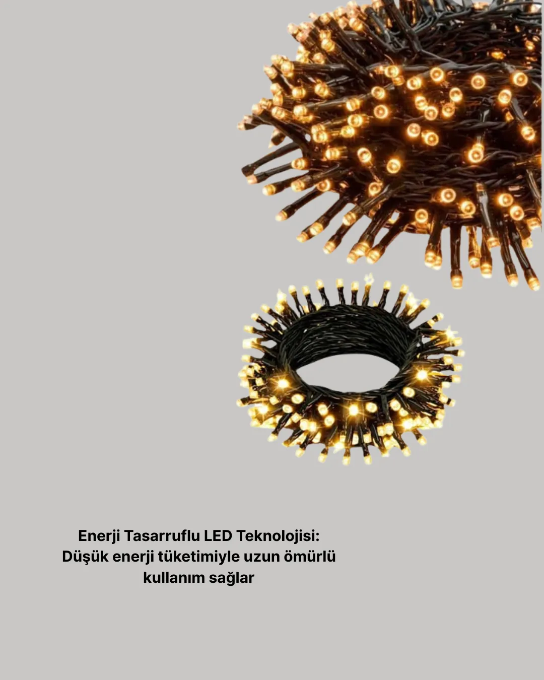 Animasyonlu LED Işıklı 10 Metre Uzaktan Kumandalı Dekoratif Işık