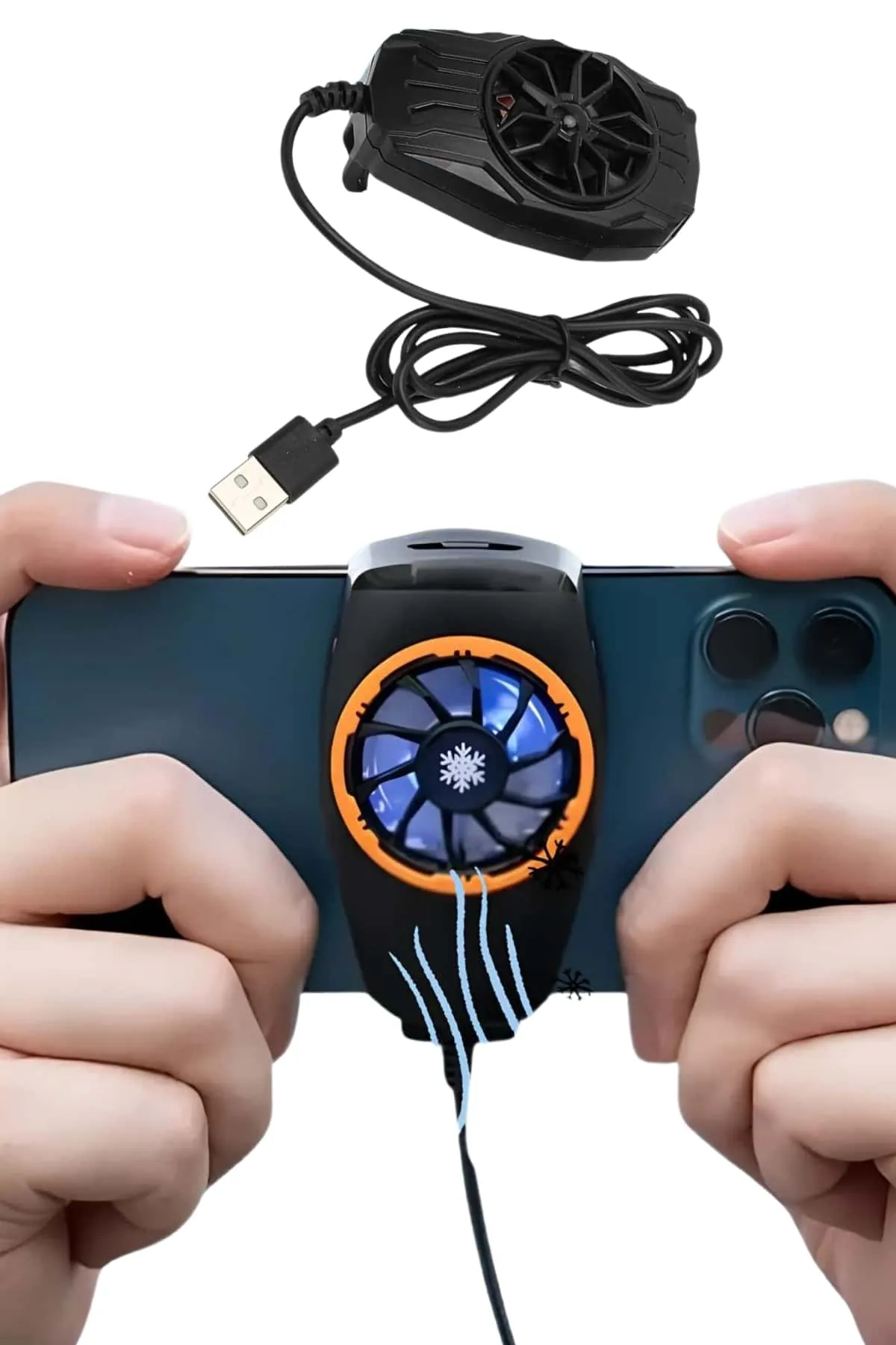 Telefonu Soğutma Fanı Radyatör Mobil Cihazlara Uyumlu Soğutucu