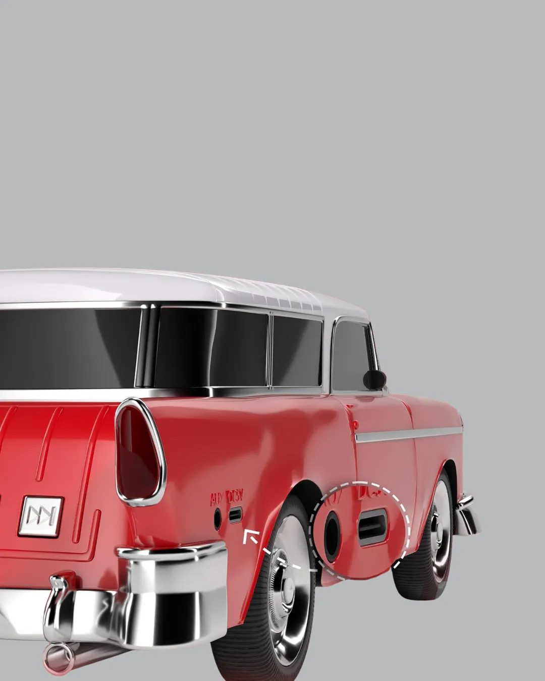 Vintage Tasarımlı LED Işıklı Bluetooth Hoparlör 10W