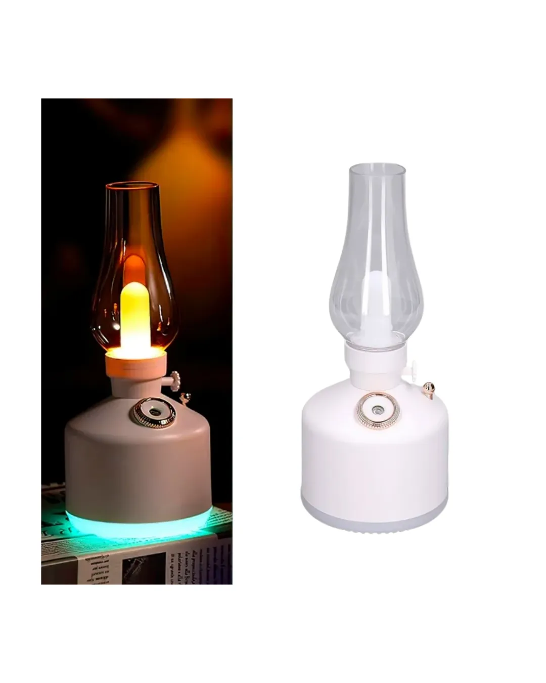 USB Şarjlı Gaz Lambası Modeli Nano Mist Aromaterapi Nemlendirici 280 ml