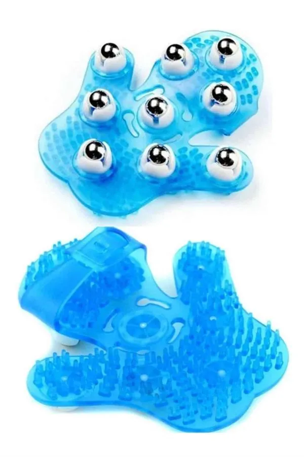 Selülit Giderici Masaj Eldiveni 9 Bilyeli Palm Masaj Eldiven Tam Vücut