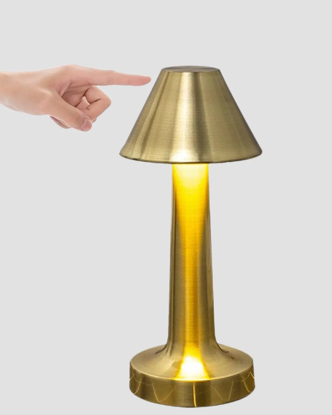 Şarjlı Masa Lambası 3 Işık Modu Kademesiz Karartma Metal Gövde