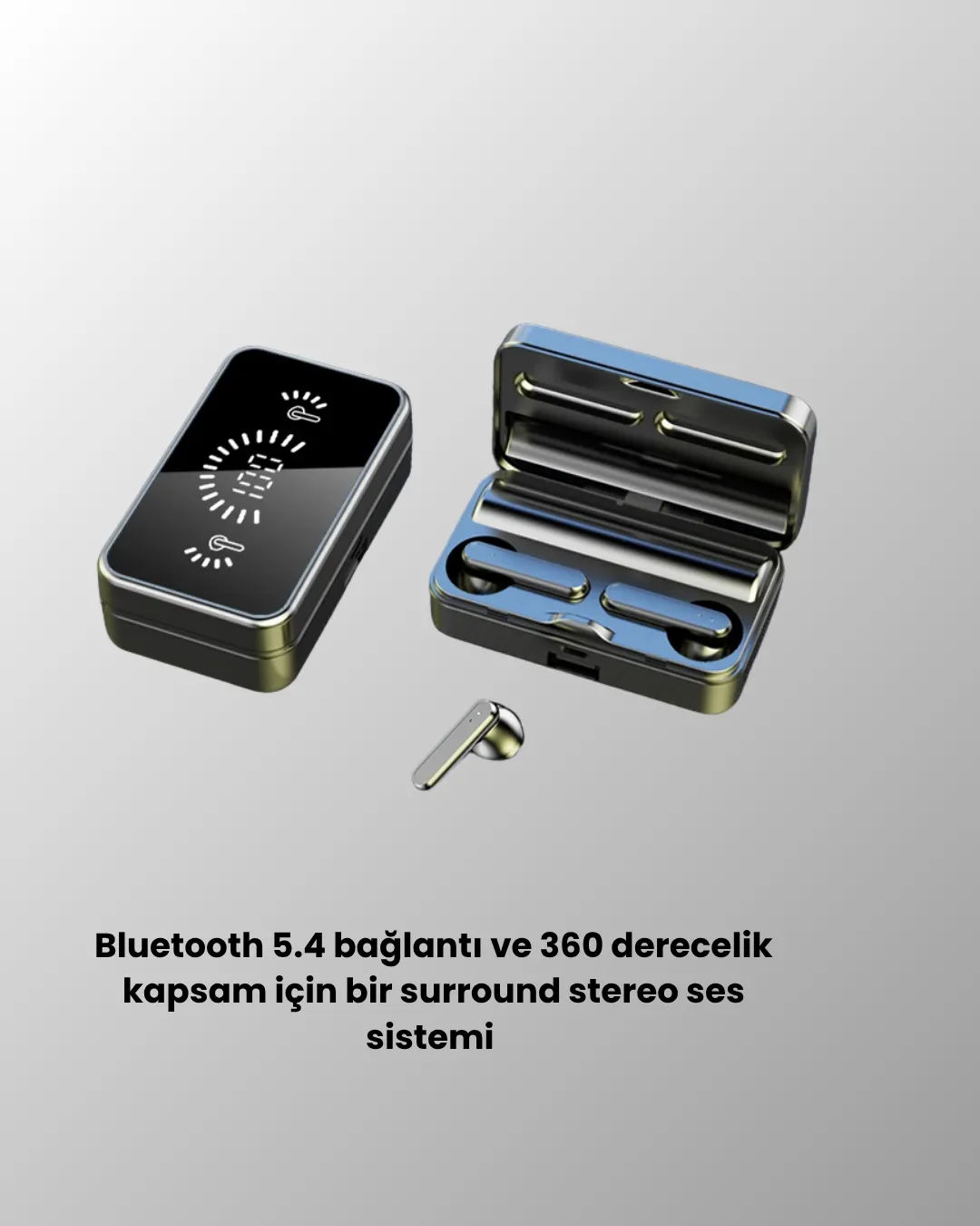 Bluetooth 5.4 Kablosuz Kulaklık – Gürültü Engelleme ve Dokunmatik Kontrol