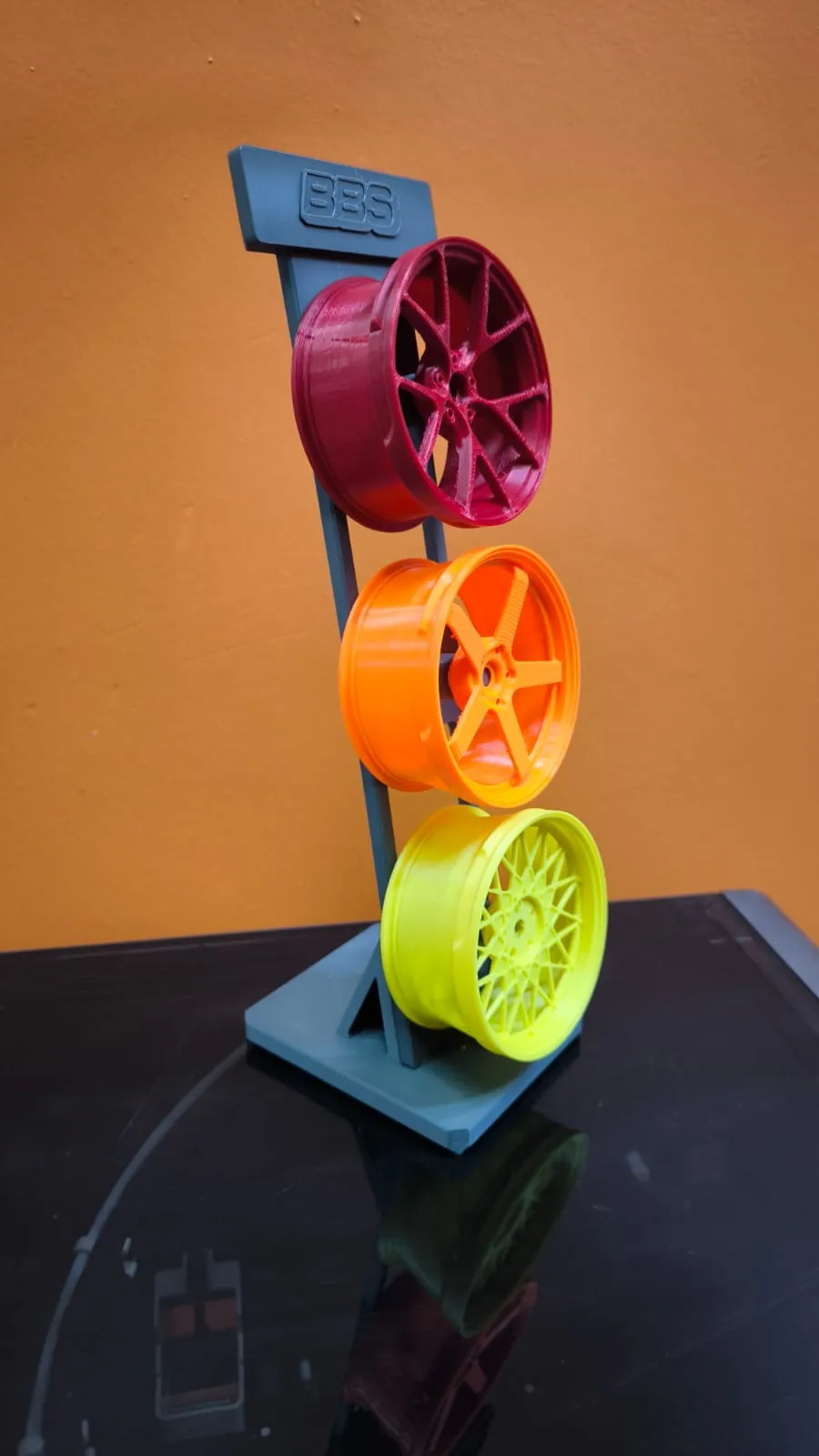 3’lü Jant Dekor Seti Masa Üstü ve Salon İçin Modern Spor Tasarım