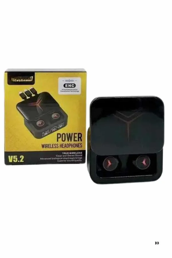 Kablosuz Şarj Göstergeli Powerbank Özellikli Bluetooth Kulaklık Çağrı Cevaplayabilen