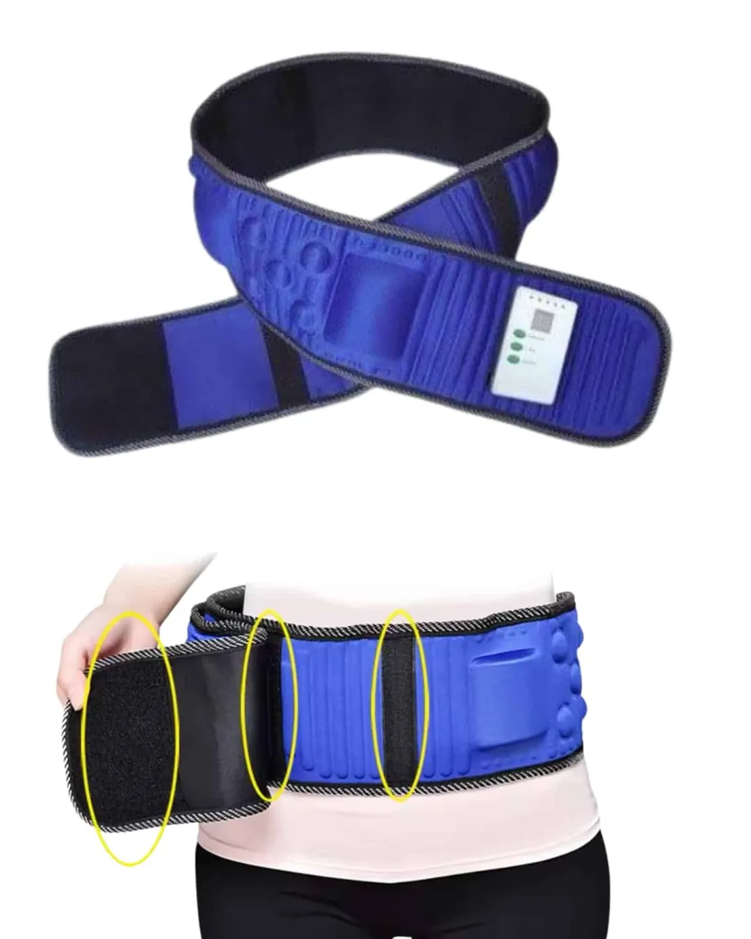 Elektrikli Zayıflama Kemeri Titreşimli Bel ve Karın Masaj Kemeri
