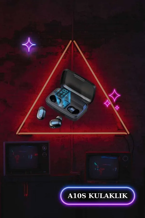 Kablosuz Bluetooth Kulaklık ve Kordon Hediyeli Akıllı Saat Nabız Ölçer Uzun Pil Ömrü