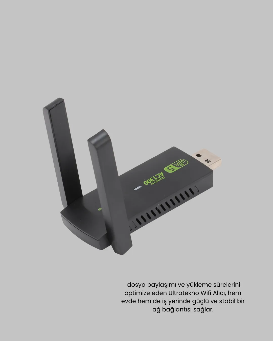 Dual Band USB WiFi Adaptör – 1200 Mbps Hız