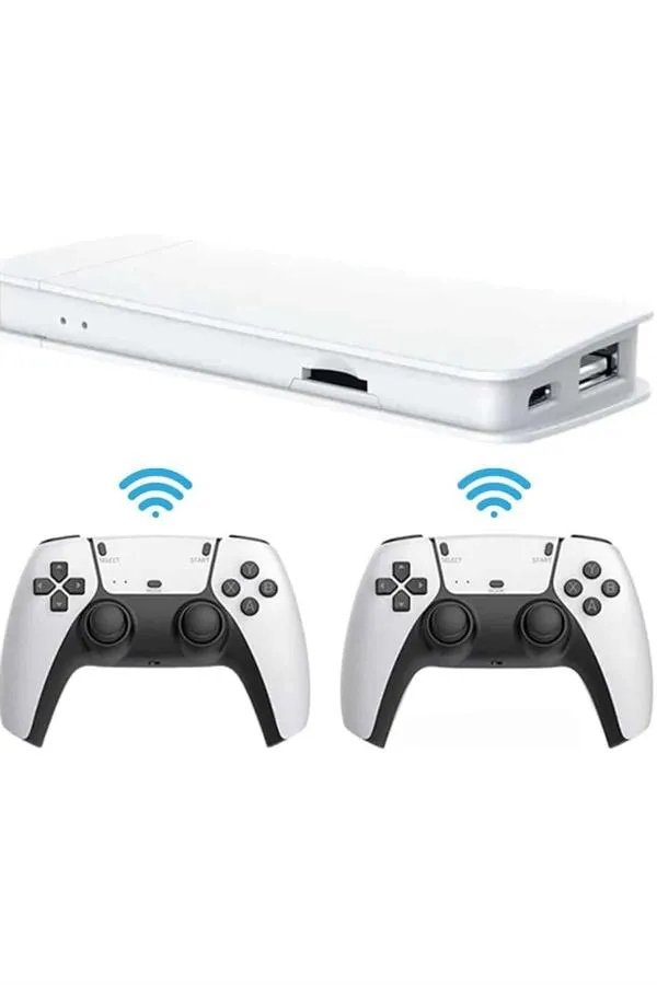 3D Çift Oyun Kollu 4K HD Ekran Nostaljik 20.000 Oyunlu Beyaz Game Box