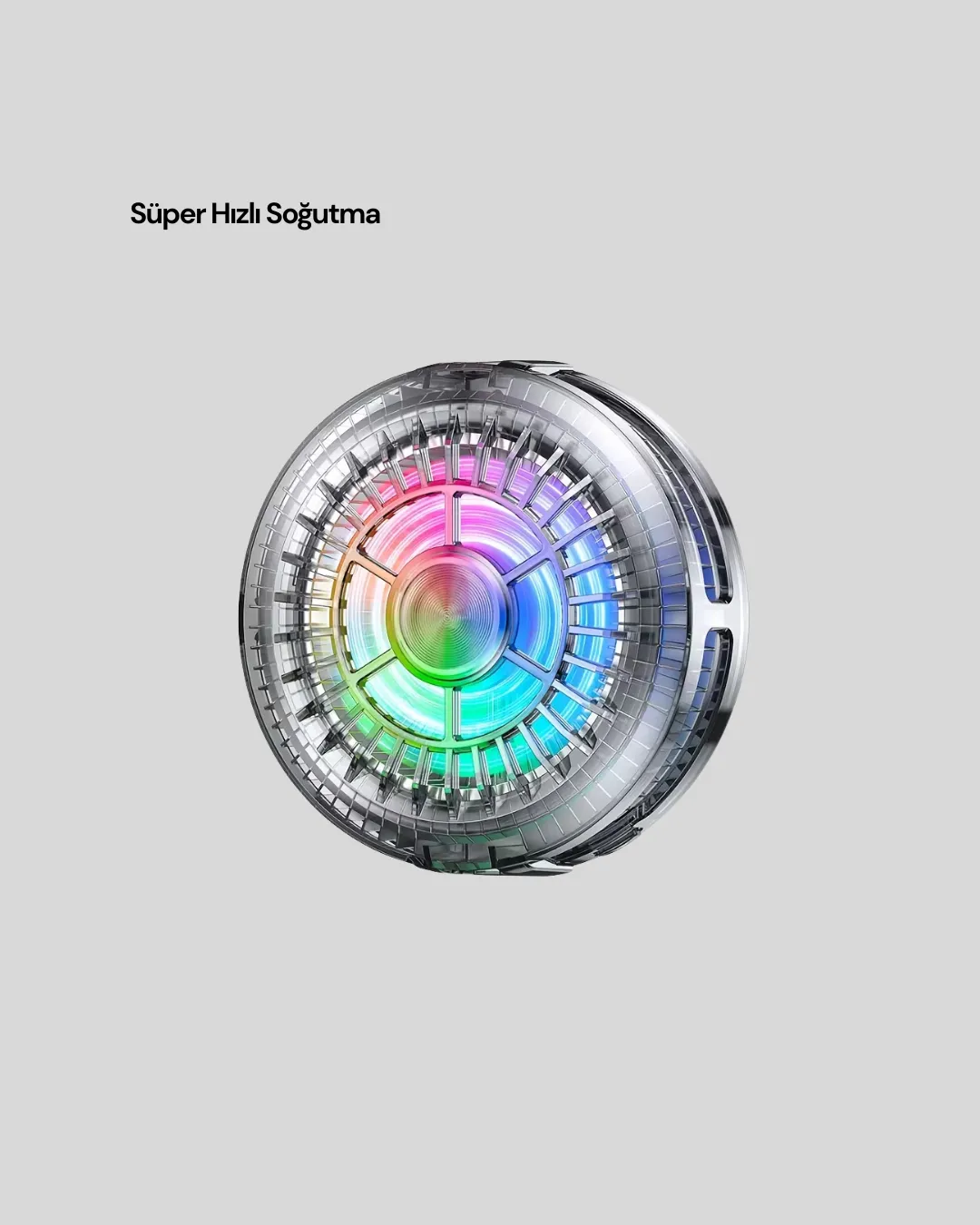 RGB LED Telefon Soğutucu Fan Yüksek Hızlı Soğutma Oyuncu Cooler