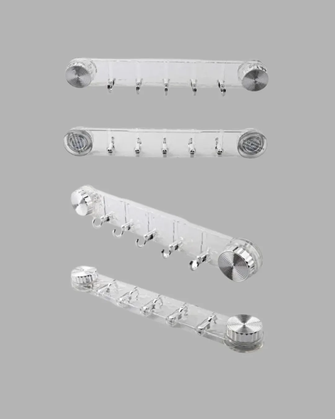 Mutfak ve Banyo Askılığı Vakumlu Yapışkanlı 5 Askı Bölmeli