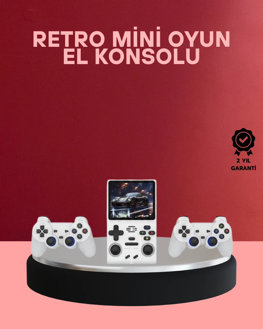 Kablosuz Kollu El Oyun Konsolu TV Bağlantı Destekli