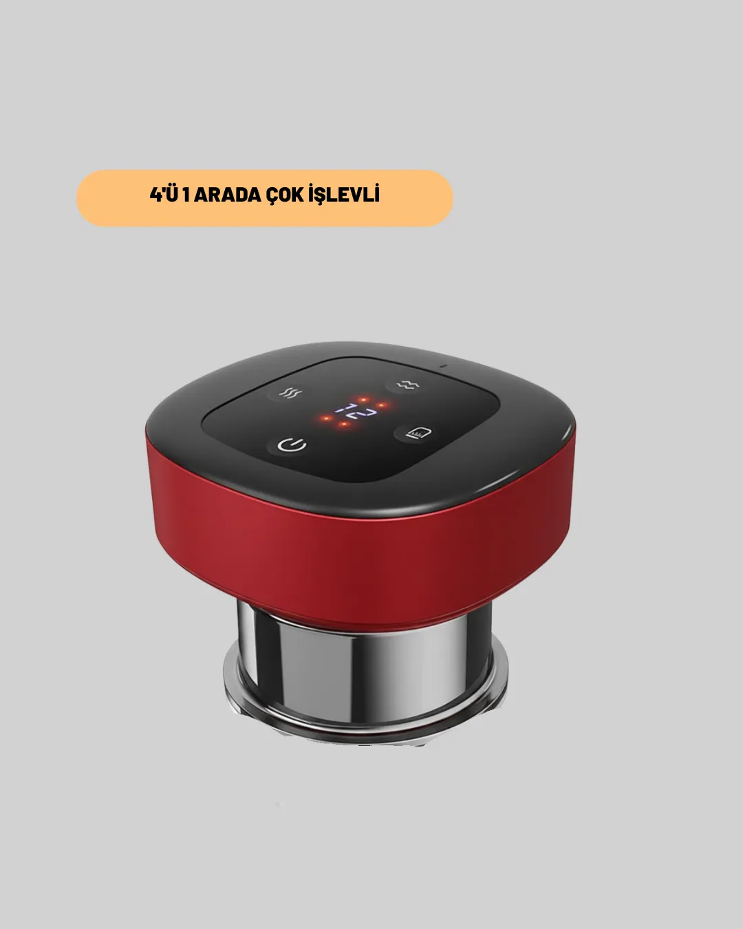 4’ü 1 Arada Elektrikli Çukurluk Masaj Seti Isı Masaj ve Kırmızı Işık