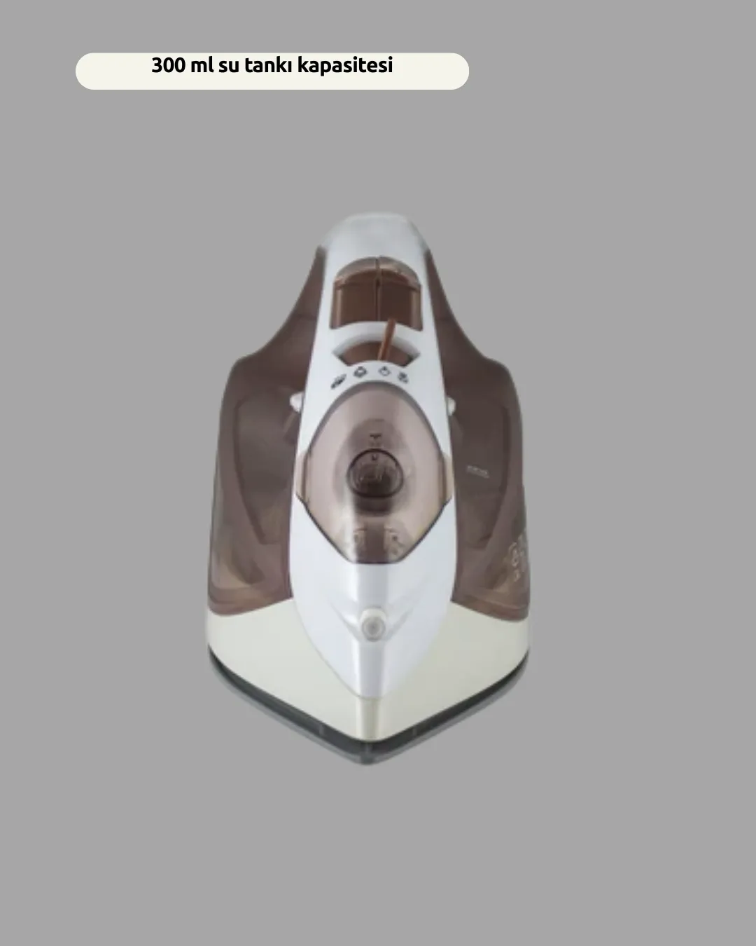 Buharlı Ütü 2200W Kireç Önleyici Self Clean Damlatmaz Kahverengi