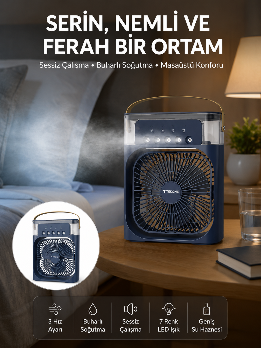 Tüm Gün Kullanıma Uygun Enerji Tasarruflu Fan